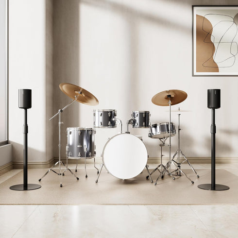 Speaker Stand with Cable Management, Compatible with SONOS Era 300 and Era 100, Height Adjustable up to 42.6'', Black,