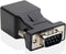 DB9 RS232 COM Male Port to RJ45 Female Connector, DB9 Serial Port Extender to LAN CAT5 CAT6 Ethernet Adapter