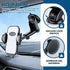 Ywdiml 360 Car Phone Holders, Adjustable Suction & Clip Vehicle Dashboard Windshield Air Vent Cell Phone Mounted