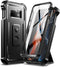 Dexnor Samsung Galaxy S10e Case: Black Heavy Duty Military Grade Protection with Built-in Screen Protector and Kickstand