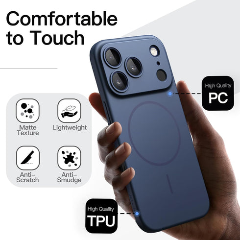 JETech 17 6.9-Inch, Magnetic Slim Case for iPhone Pro Max Compatible with MagSafe, Ultra-Thin Lightweight Minimalist