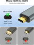 BRV Explorer 4K 4K@60Hz 3D Dolby 5/4, Micro HDMI to HDMI Adapter, Micro HDMI Cable Adapter, Nylon Braided HDR ARC