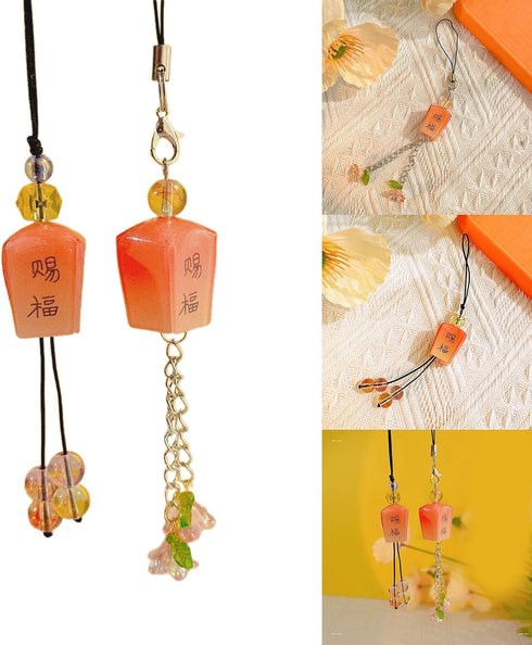 Misright Wishing Lamp Bead Pendant Phone Chain Hangings Rope Phone Chain Strap Bag Decoration Lanyard Keychain