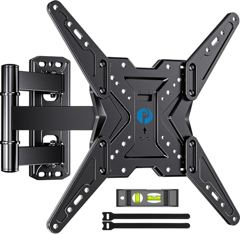 Pipishell Full Motion TV Wall Mount for 26-60 inch TVs, Swivel Tilt Extension, Holds up to 77 lbs