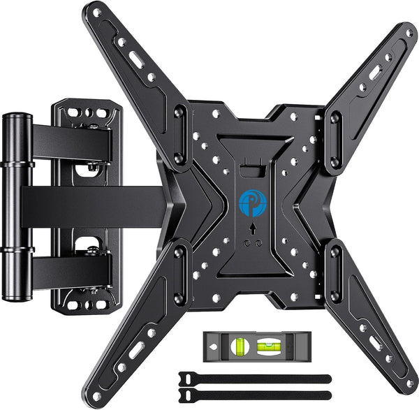 Pipishell Full Motion TV Wall Mount for 26-60 inch TVs, Swivel Tilt Extension, Holds up to 77 lbs