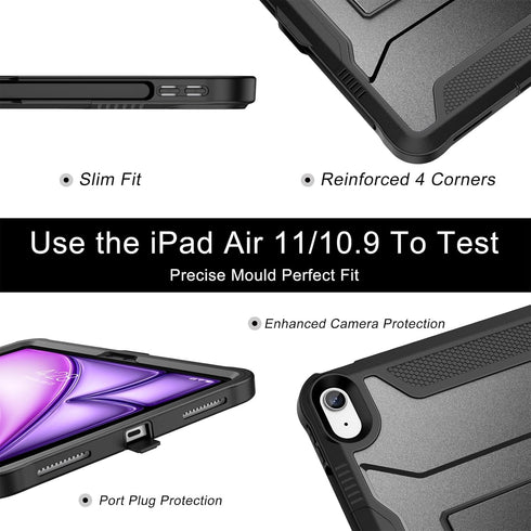 Soke 11-inch M4/M3/M2 (2026/2025/2024), 5th/4th 10.9 (2022/2020), Case for iPad Air iPad Air Generation with Built