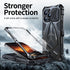 Protective Case for iPhone 15 Pro Cover Heavy Duty Metal Aluminium Bumper Case with Camera and Screen Protector,