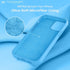 LOVE 3000 Blue iPhone 12/iPhone 12 Pro Case, Premium Silicone with Soft Anti-Scratch Microfiber Lining