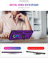Compatible with Moto G Play Case, Purple Military Grade Hybrid Hard PC Soft TPU Shockproof with HD Screen Protector