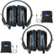 SIMOLIO IR Headphones for Car DVD System, Universal 2 Channel Wireless Infrared Car Headphone, Folding & Carry Pouch (2