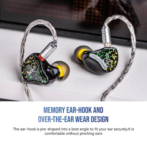 2m 16 2Pin) Linsoul Tripowin Zonie IEM Cable, Long Earbud Cord, Core Silver Plated Earphone Cable, in Ear Monitor Wire