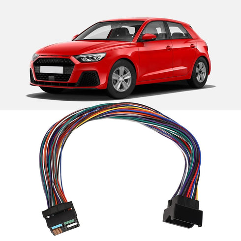 EVGATSAUTO MQB Extension Adapter Cable, 60cm 52Pin MQB Quadlock for Car Radio Speakers, Bluetooth 5.0 5-12V