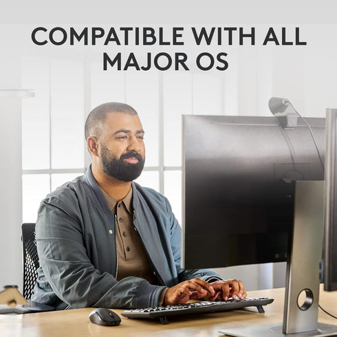 Logitech MK370 Combo for Business, Wireless Full-Size Keyboard and Mouse, Secure Logi Bolt USB Receiver