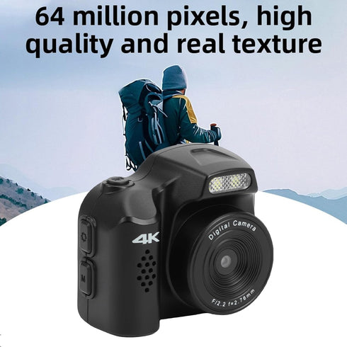 XUMIUZIY 4K 64MP 1.54 Inch 28 Keychain Camera, Retro Thumb Camera with Screen, Compact Small Digital with Filters Built
