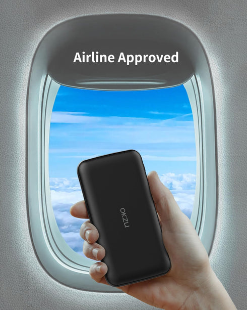 5V 2A Power Bank for Heated Vest, Jacket, Stadium Seats, Lightest 10000mAh Fast Charging Battery Pack