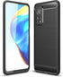 Case Compatible with Xiaomi Mi 10T/10T Pro, Carbon Fiber Texture Design Shock Absorption Case (Black)