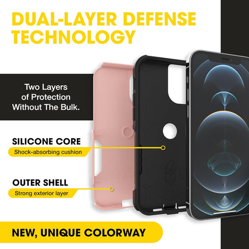 OtterBox 12 12 Commuter iPhone and iPhone Pro (Only) Series Case Thin, Dual-Layer, Pocket-Friendly, Port Cover