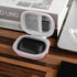 Geekria Shield Earbuds Case for Jabra Elite 10 Gen 2, 75t, 65t, Hard Shell Travel Bag with Carabiner Clip (Pink)