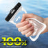 JOTO Universal Waterproof Phone Case for iPhone 16 15 14 13 Plus Pro Max, Galaxy S23 S22 S21 S20+ - Clear