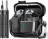 Samsung Galaxy Buds 3 & Buds 3 Pro Case, Full Body Shockproof Hard Shell Protection with Secure Lock Clip & Cleaning Kit