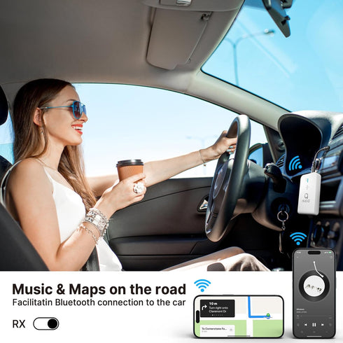 Airplane Bluetooth 5.3 Receiver & Transmitter, Bluetooth Adapter for TV, Wireless 3.5mm Aux Audio