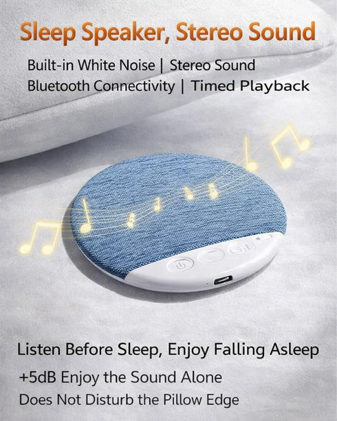 Generic Ultra Thin Bluetooth Pillow Speaker for Sleeping Under Bluetooths Flat Wireless Sleep Audio Mini Portable Soft