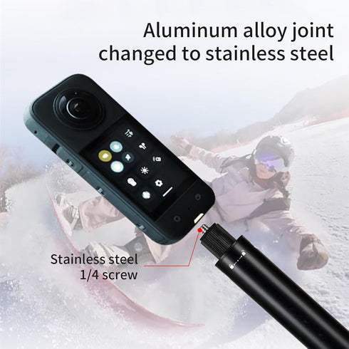 Pjeghbvop 360Rotation Strength Extending Camera Rod Selfie Stick with Portable Travel Gear for Mobile Devices Camera