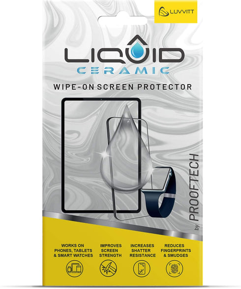 Universal Glass Screen Protector - Nano Scratch & Shatter Resistant Wipe-On Protection for Phones, Tablets & Smart