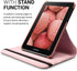 kwmobile Rotating Case for Samsung Galaxy Tab 2 7.0 P3110 / P3100, PU Leather Cover with Stand - Rose Gold