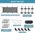 Under Desk Cable Management Net, 36PCS Flexible Wire Hiders, Extra Large Capacity Organizer for Most Tables