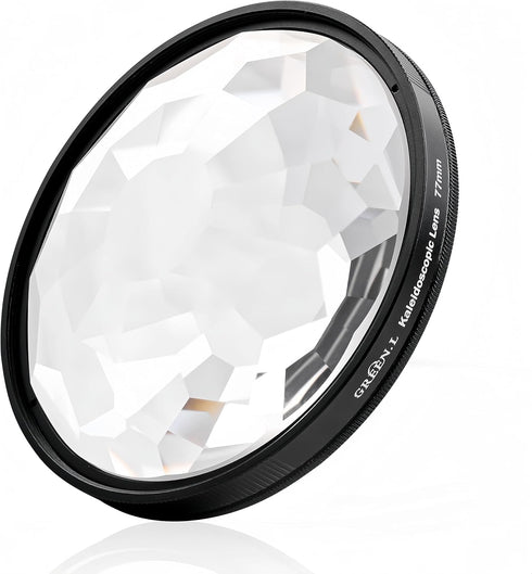 77mm Kaleidoscope Prism Filter, Premium Crystal Glass Special Effect Filter for Camera Lens.