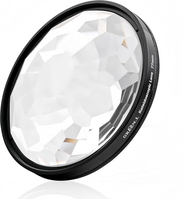 77mm Kaleidoscope Prism Filter, Premium Crystal Glass Special Effect Filter for Camera Lens.