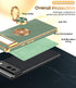 LeYi for Google Pixel 6 Phone Case: 360° Rotatable Ring Holder Magnetic Kickstand, Plating Rose Gold Edge Protective Google Pixel 6 Case, L-Green