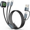 Airplane Travel Essentials 2026,Multi Charging Cable for Apple Watch Charger/iPhone Charger/USB C