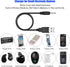 2pcs USB DC Charger Cable - Charge for Mini S530 Invisible Wireless Bluetooth Earbuds and Shower Speaker