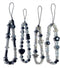 Cute Beaded Phone Charms, Aesthetic Lanyard Wrist Strap Keychain for Women
