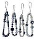 Cute Beaded Phone Charms, Aesthetic Lanyard Wrist Strap Keychain for Women