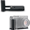 JJC MHG-XE4 Solid Metal Hand Grip, Secure Handle Bracket for Fuji Fujifilm X-E4 XE4 Camera with Anti-Slip Pads