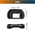 uxcell 60Da 6D 5DII 60D 50D 5D 40D 30D, 1pcs Camera Eyecup, Rubber Eye Cup Eyepiece Viewfinder Protector for EB