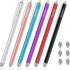 StylusHome Stylus Pens for Touch Screens, 6 Pcs, Capacitive Stylus Fiber Tips with 6 Extra Replaceable Tips for iPad