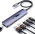 QUUGE USB C Hub 10Gbps, 6-in-1 Aluminum Multiport Adapter for Laptops, 4K@60Hz USB