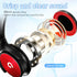 Kids Headphones (Black-Red) with 85dB/94dB Volume Limiter, Foldable HD Stereo Sound, Microphone for Kindle/iPad/Laptop.