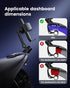 Vpryhuan 360 4-7" Dashboard Car Phone Holder Mount with Anti-Drop Clip - Rotation Multifunctional Cell Phone Holder Car