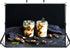 LidyMini 10x8ft Fabric Yogurt Parfaits with Caramel and Walnuts Backdrop Dark Moody Surface Mint Leaves Photography