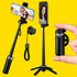 BOKKY 4-in-1 360 Magnetic Selfie Stick Tripod Rotation, Bluetooth Remote, Compact Travel Vlog Phone Holder for iPhone