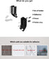 Battery Holder Storage Organizer - Wall Mount Caddy for 10 AAA & 10 AA Batteries, Black Container (Batteries Not