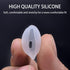 EKIND 4 Pcs Anti-Slip Silicone Ear Cover Tips for iPhone 7/6S/6 Plus/5S/5C/5 Headphones (Clear)