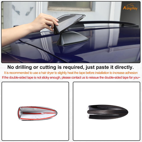 Aunginsy 2022 2023 2024 GR86 Car Shark Fin Antenna Cover Trim Compatible with Subaru Crosstrek/BRZ/WRX/Toyota Car Radio