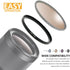 GZNLY 55mm 46mm (55mm-46mm) to Step Up Ring Filter Adapter Black Metal Step up Adapter Rings Compatible with All Brand