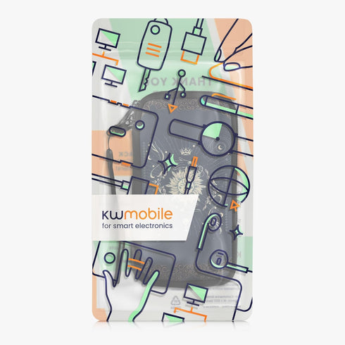 kwmobile Neoprene Sleeve for Smartphone Size XL - 6.7/6.8" Shock Absorbing Pouch Case - Protective Phone Bag